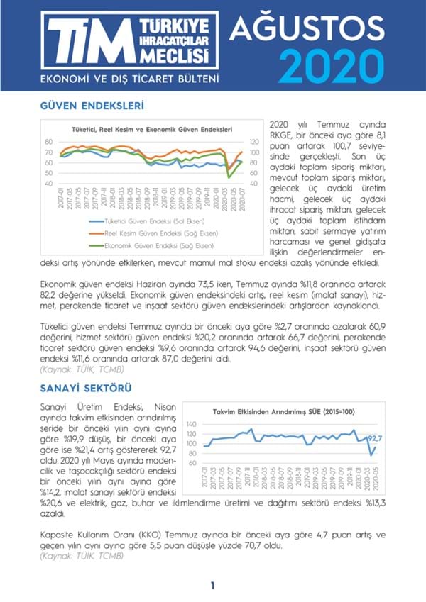 Ağustos 2020 Bülteni 