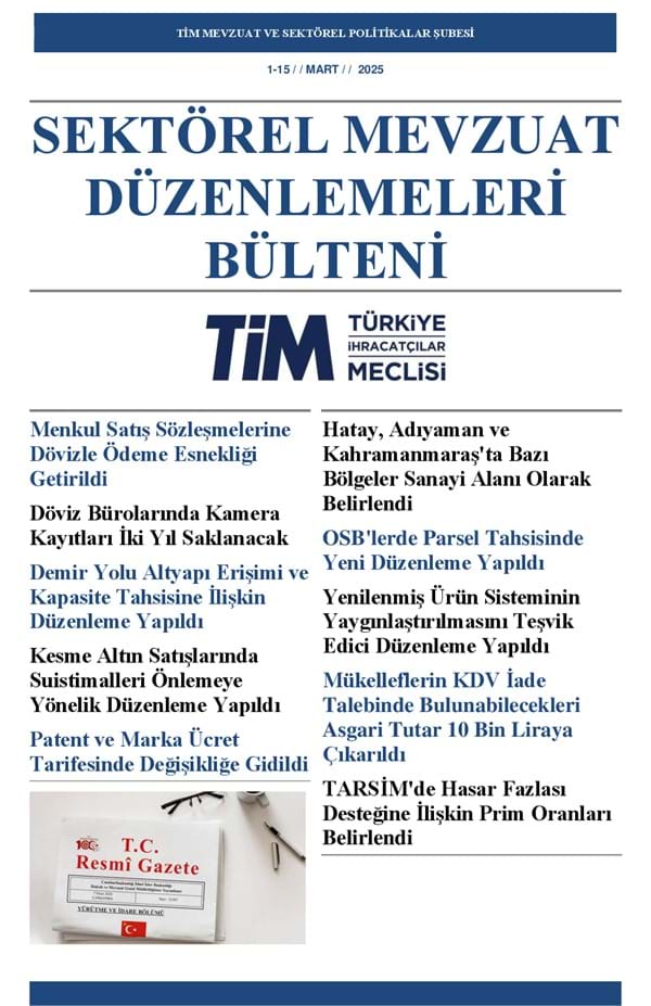 1-15 Mart 2025 Bülteni 