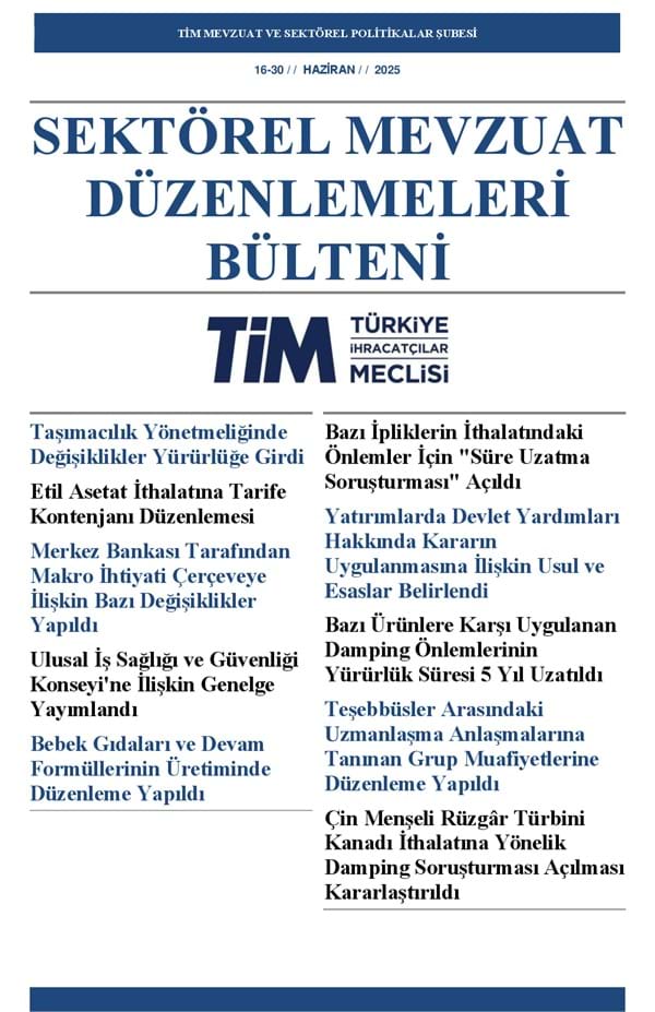 16-30 Haziran 2025 Bülteni 