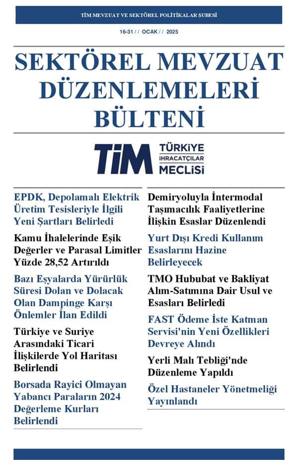 16-31 Ocak 2025 Bülteni  