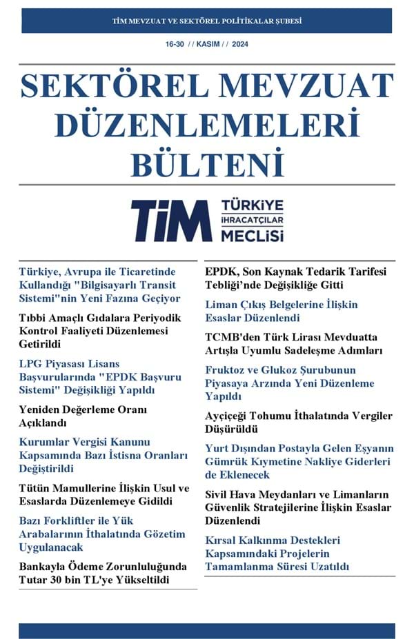 16-30 Kasım 2024 Bülteni 