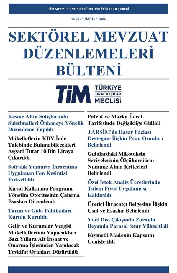 16-31 Mart 2025 Bülteni 