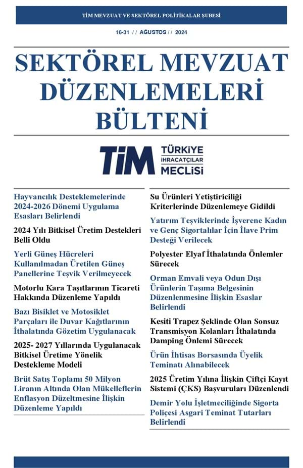 16-31 Ağustos 2024 Bülteni 