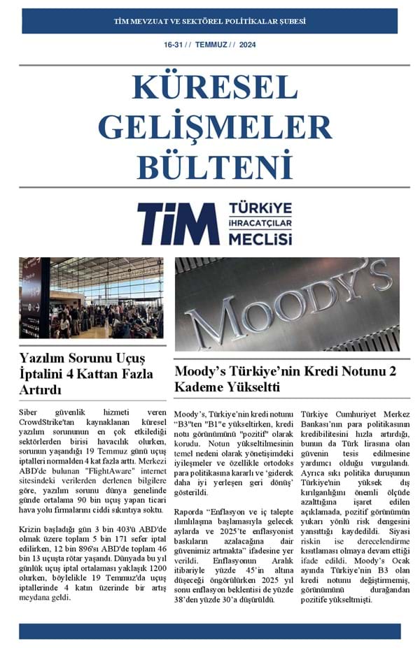 16-31 Temmuz 2024 Bülteni 