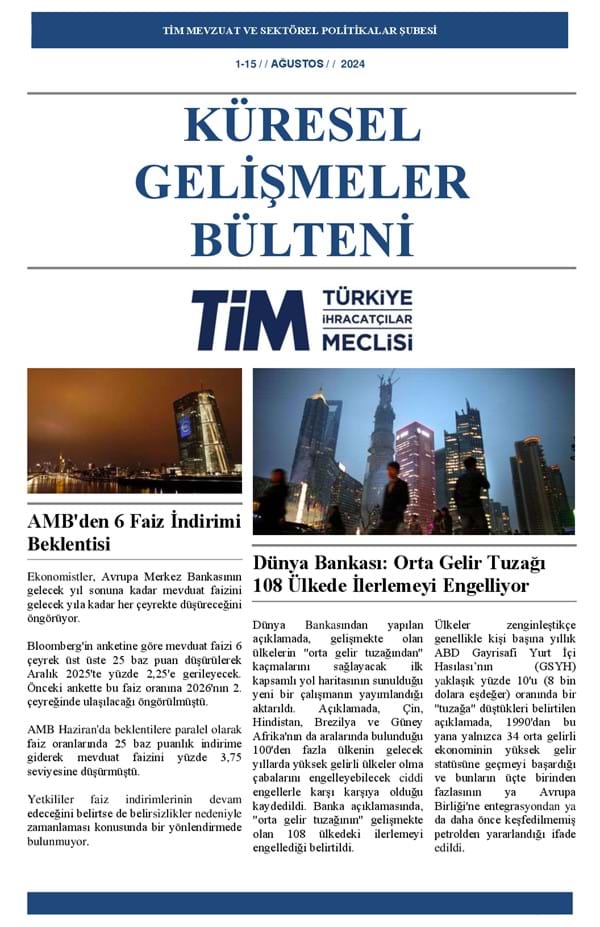 1-15 Ağustos 2024 Bülteni 